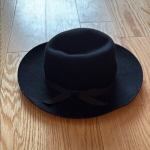 Black Anthropologie Fedora Hat